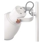 Stolná lampa JULIAN pre žiarovku E27, biela