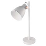 Stolná lampa JULIAN pre žiarovku E27, biela