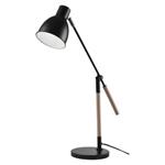Stolná lampa WINSTON pre žiarovku E27, čierna