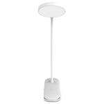 Stolná LED lampa ColorWay, klip, biela