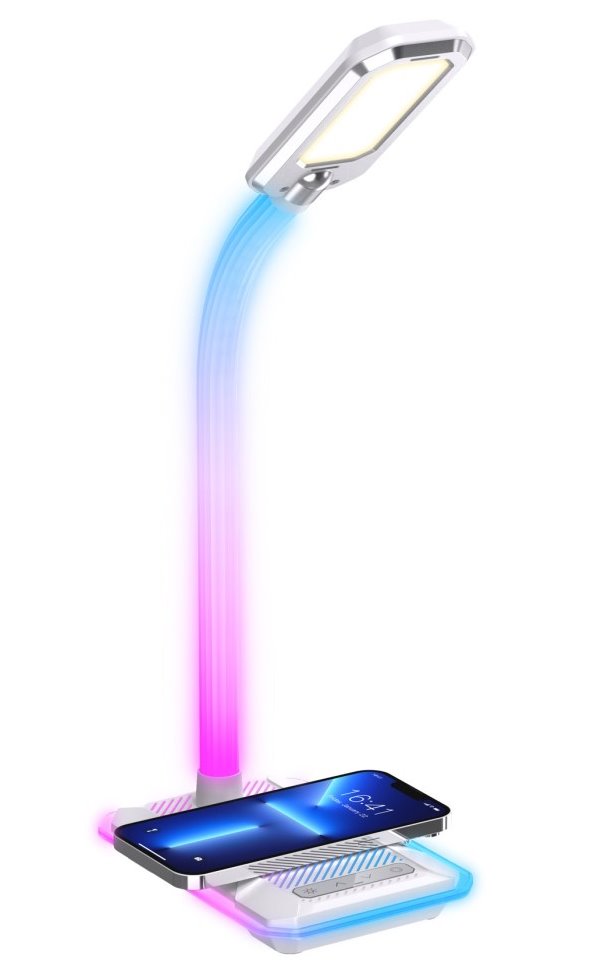 Stolná LED lampa IMMAX GAMER biela
