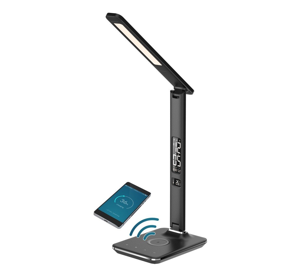 Stolní lampa IMMAX Kingfisher Qi černá