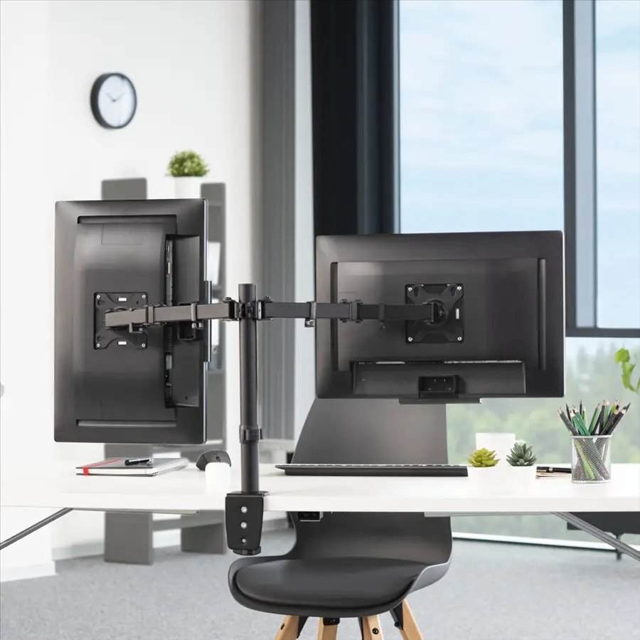 Stolný držiak Hama pre dva štandardné monitory 32", 2 ramená