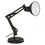 Stolová lampa DUSTIN pre žiarovku E27, čierna