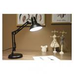 Stolová lampa DUSTIN pre žiarovku E27, čierna