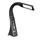 Stolová lampa IMMAX Leather Black s displejom, čierna 08947L