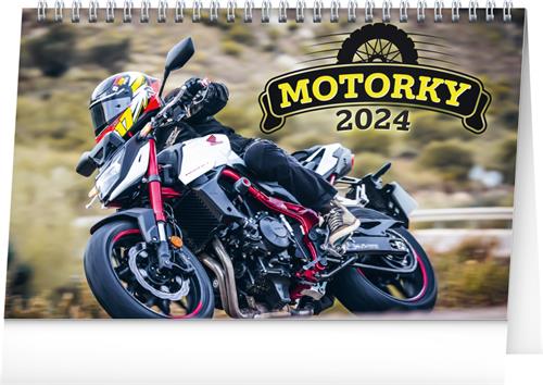 Stolový kalendár Motocykle 2024, 23,1 × 14,5 cm