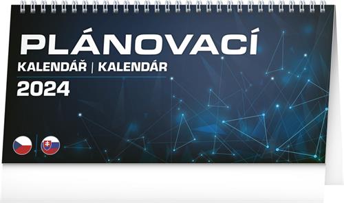 Stolový kalendár Plánovanie CZ/SK 2024, 25 × 12,5 cm