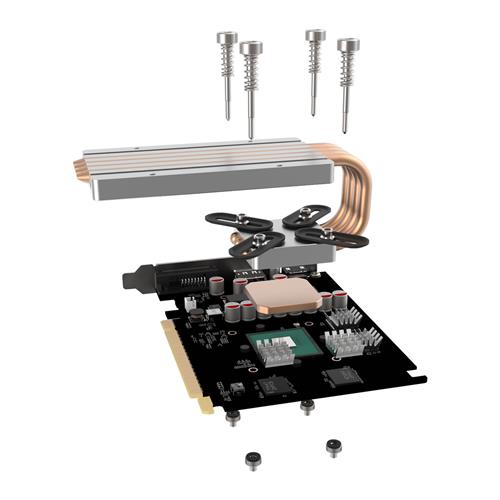Streacom DB4 GPU adaptér/heatpipe chladenie pre skrinky DB4 bez ventilátora