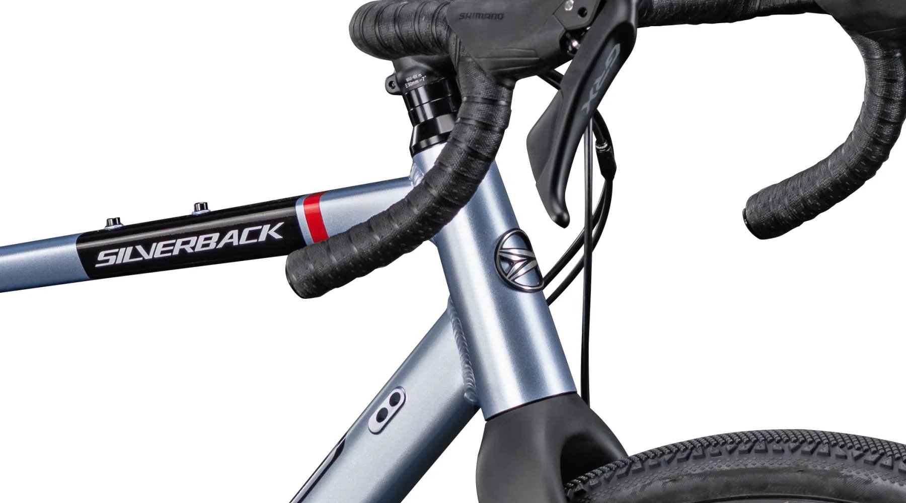 Štrkový bicykel SILVERBACK Siablo Alloy GRX 16,5"/M - Sivá/červená