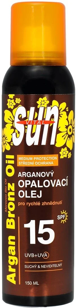 Sun Vital Arganový olej na suché opaľovanie v spreji SPF15 150ml