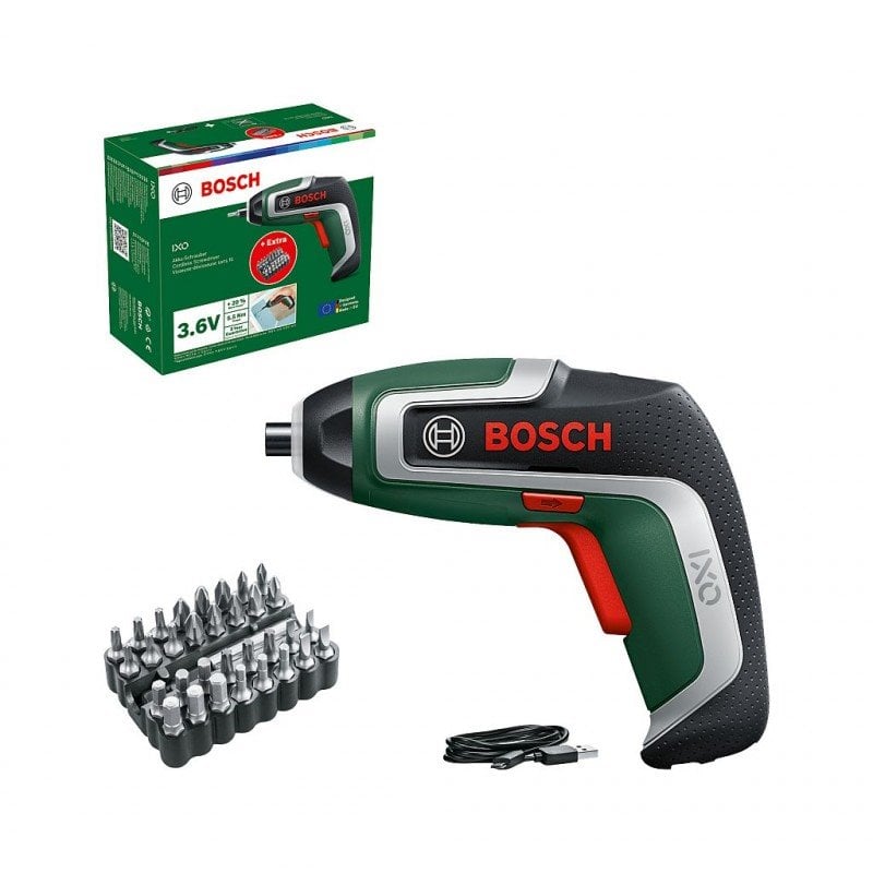 Súprava akumulátorových skrutkovačov a bitov BOSCH IXO 7