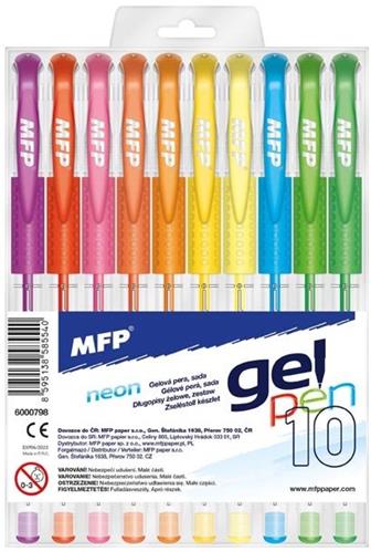 Súprava gélových pier MFP NEON 10 ks GN1068-10