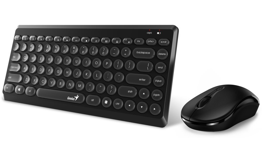 Súprava klávesnice a myši Genius LuxeMate Q8000, čierna, bezdrôtová, CZ/SK