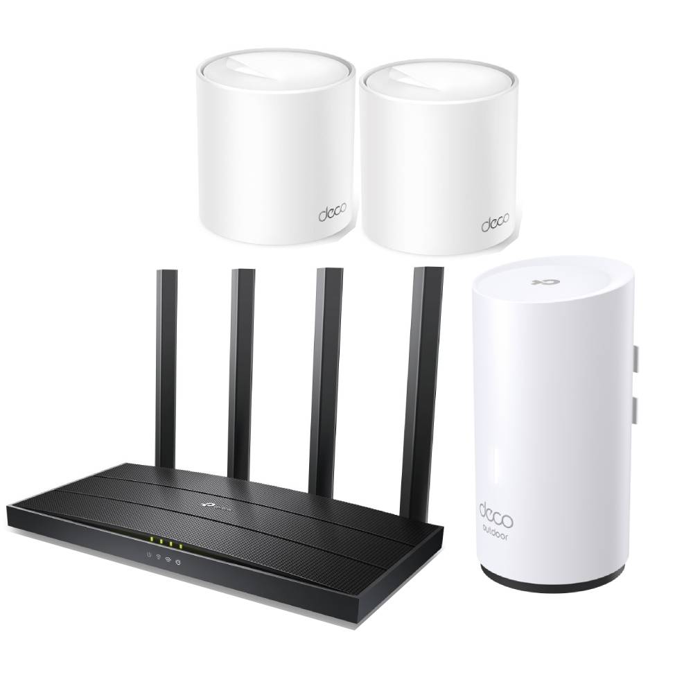 Súprava TP-Link Archer AX17+DecoX10+X50-Outdoor Mesh (Wi-Fi 6)
