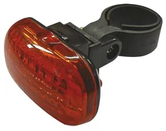 Svítilna na kolo 3x LED, na 2x AAA, zadní