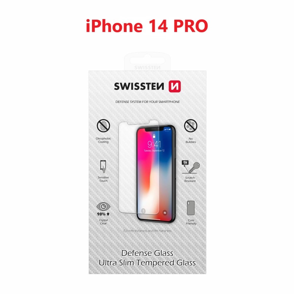 Swissten 2.5D sklo iPhone 14 Pro