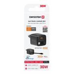 Swissten adaptér SlideCharge 30W, černý  