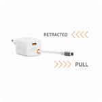 Swissten adaptér SlideCharge 45W, bílý  
