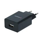 Swissten adaptér Smart IC 1× USB + USB-C, černý  
