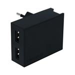 Swissten adaptér Smart IC 2× USB 3A, černý  