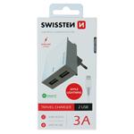 Swissten adaptér Smart IC 2× USB 3A + Lightning kabel, bílý  