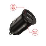 Swissten CL adaptér 2× USB 4,8 A, černý