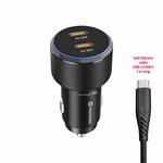 Swissten CL adaptér 2× USB-C 50 W + kabel, černý