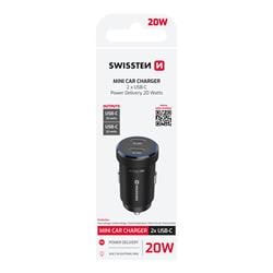 Swissten CL adaptér 2x USB-C PD 20W, černý