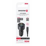 Swissten CL adaptér 95 W + USB-C kabel 1 m, černý