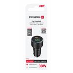 Swissten CL adaptér USB-C + USB-A 38 W, černý