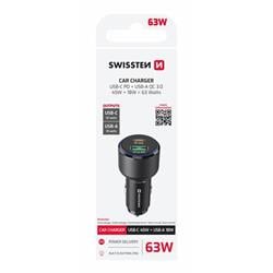 Swissten CL adaptér USB-C + USB-A 63 W, černý