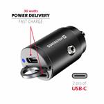 Swissten CL adaptér 2× USB-C 30 W Nano, černý