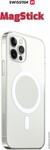 Swissten Clear Jelly MagStick Apple iPhone 13 Mini, priehľadný