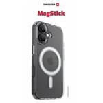 Swissten Clear Jelly MagStick Apple iPhone 16 Plus, transparentní