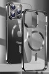 Swissten Clear Jelly MagStick pre Apple iPhone 16 Plus, čierny