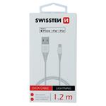 Swissten Datový kabel TPE USB / Lightning MFi 1,2m, bílý