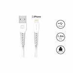 Swissten Datový kabel USB / Lightning 1,2m (samoprodavač), bílý