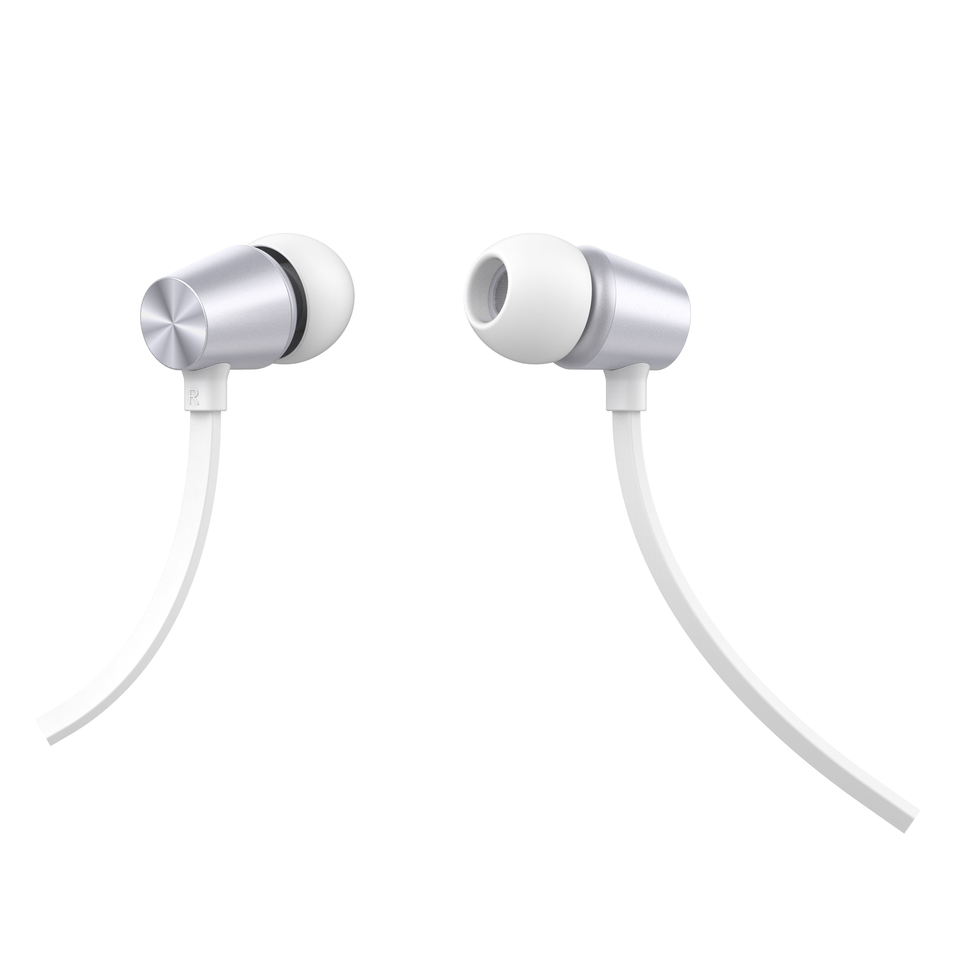 SWISSTEN Earbuds Dynamic YS500 bielo strieborné 51107002