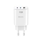 Swissten Edge GaN adaptér 65 W, bílý