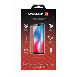 Swissten FULL GLUE, Color Frame, 2.5D ochranné sklo pro Apple iPhone 6/6S White - Bílé