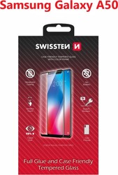 Swissten Full Glue sklo pre Samsung Galaxy A50, čierne