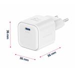 Swissten GaN adaptér 20W + Lightning kabel, bílý  