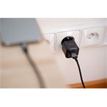 Swissten GaN adaptér 35W + USB-A, černý  