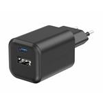 Swissten GaN adaptér 45 W + USB-A, čierny  
