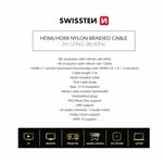 Swissten HDMI kabel 8K 2 m