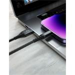 Swissten kabel Aramid USB-C / Lightning 1,5 m, antracit