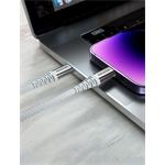 Swissten kábel Aramid USB / Lightning 1,5 m, biely