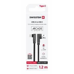 Swissten kabel Arcade USB / USB-C, černý  
