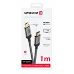 Swissten Kabel HDMI / HDMI 4K 60Hz 1,0m, nylon